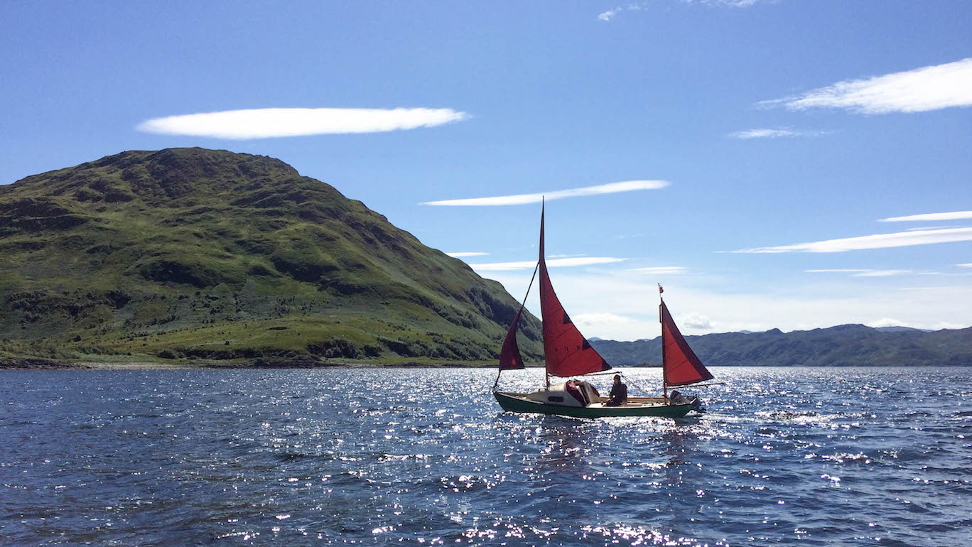 Sailing into Loch Nevis